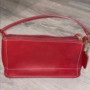 COACH small red clutch purse